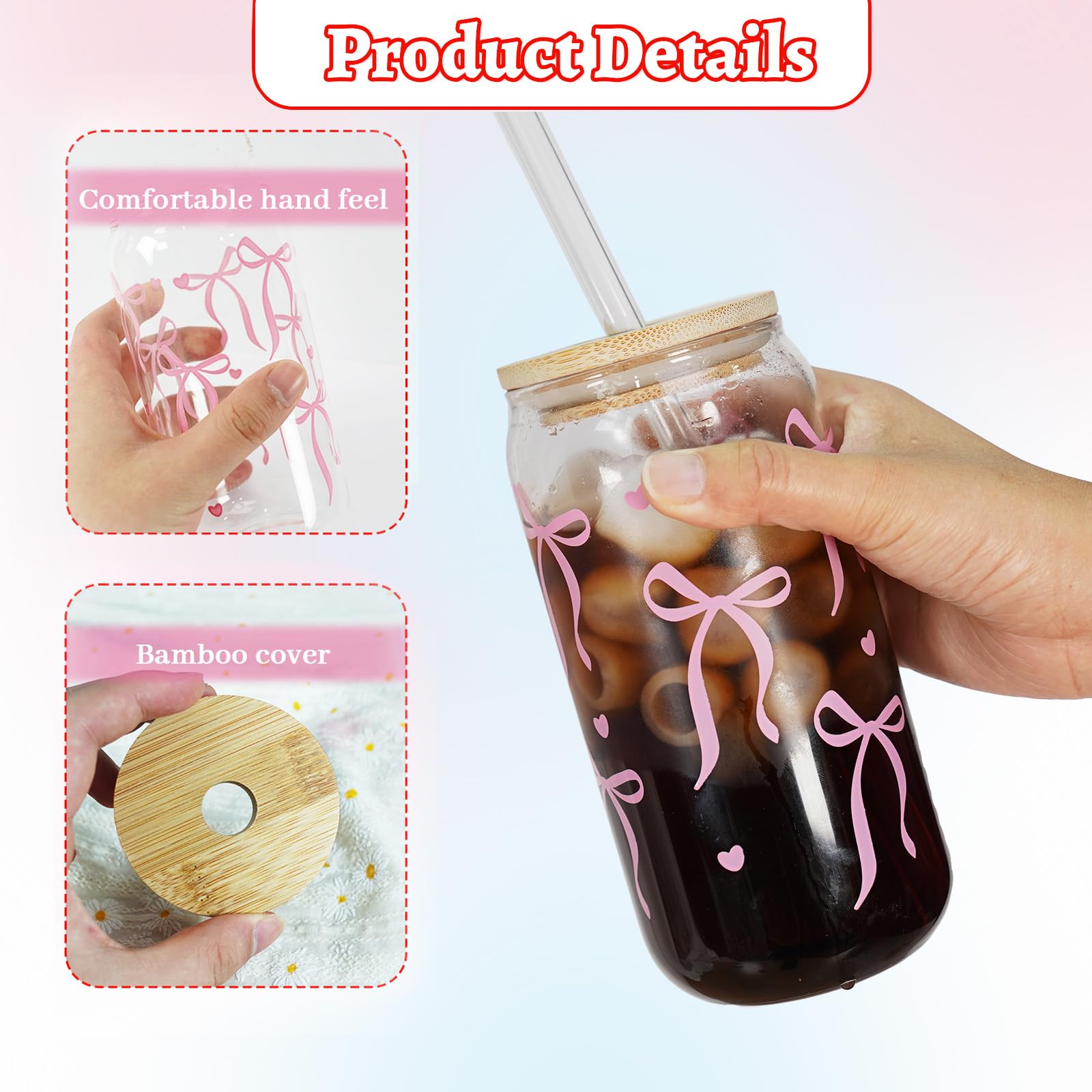 Color-changing Mason Life 18oz glass cup demonstrating dynamic style.