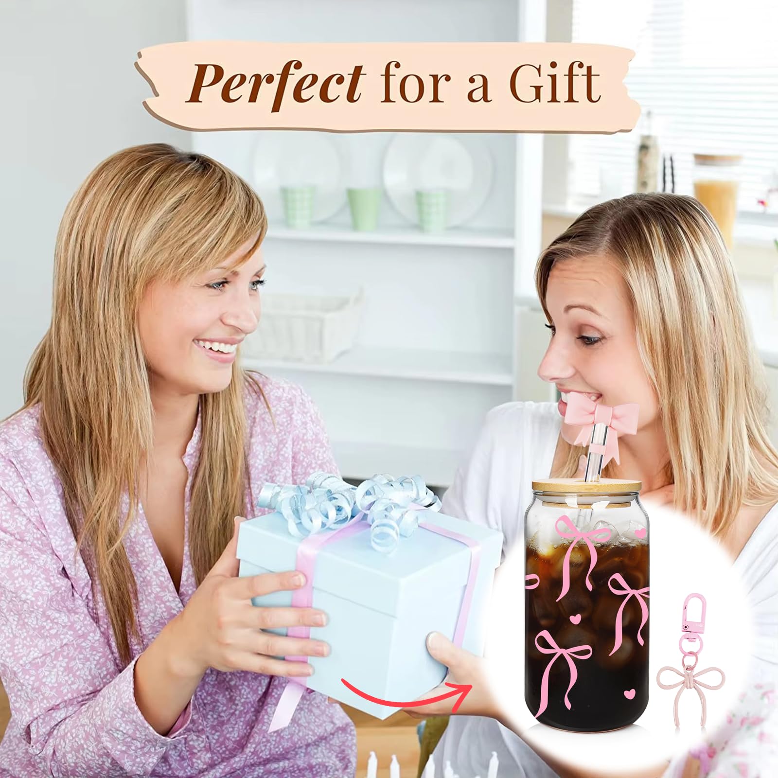Mason Life Coquette Pink gift idea for Valentines Day or gifting.