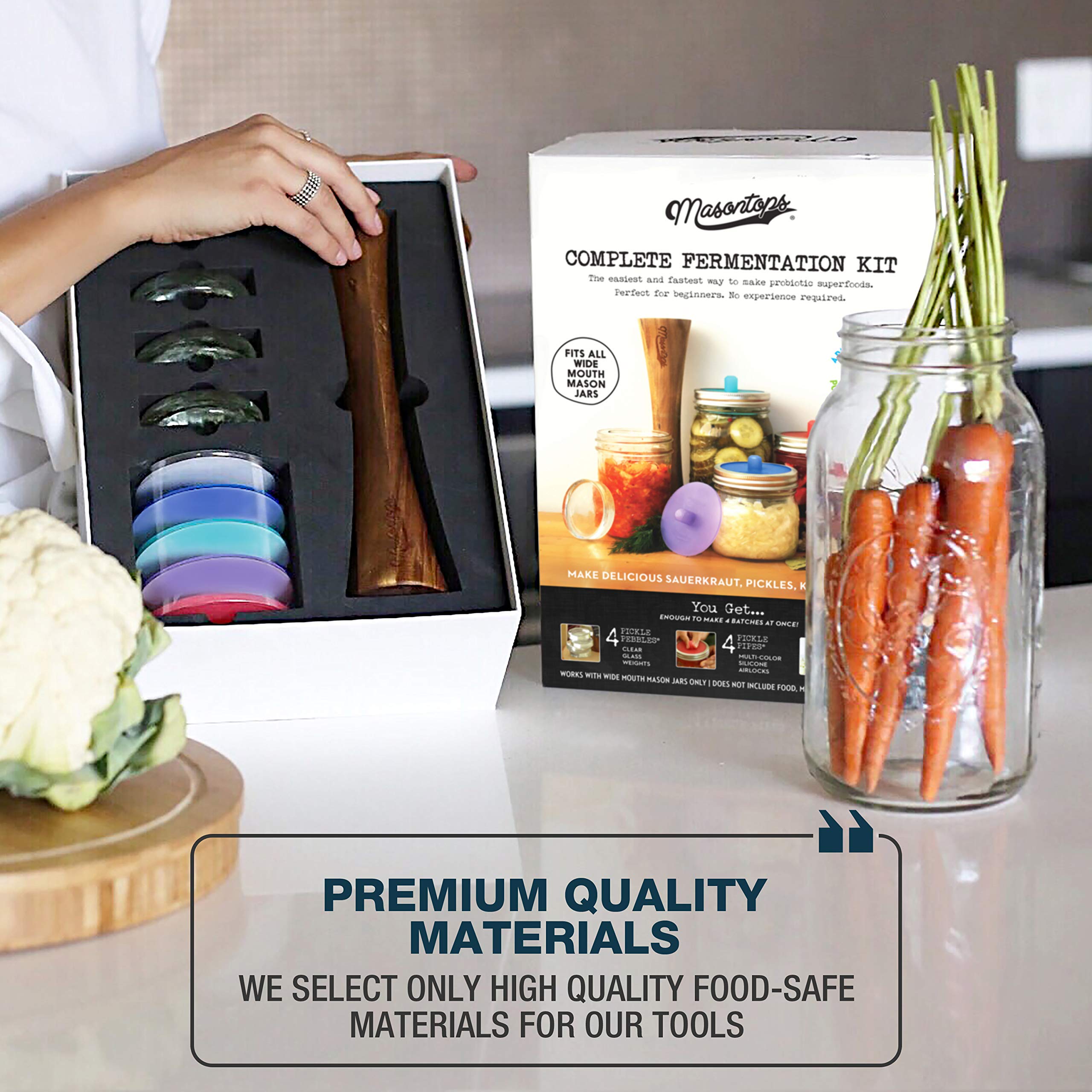 Masontops easy fermentation setup for beginners and experienced cooks