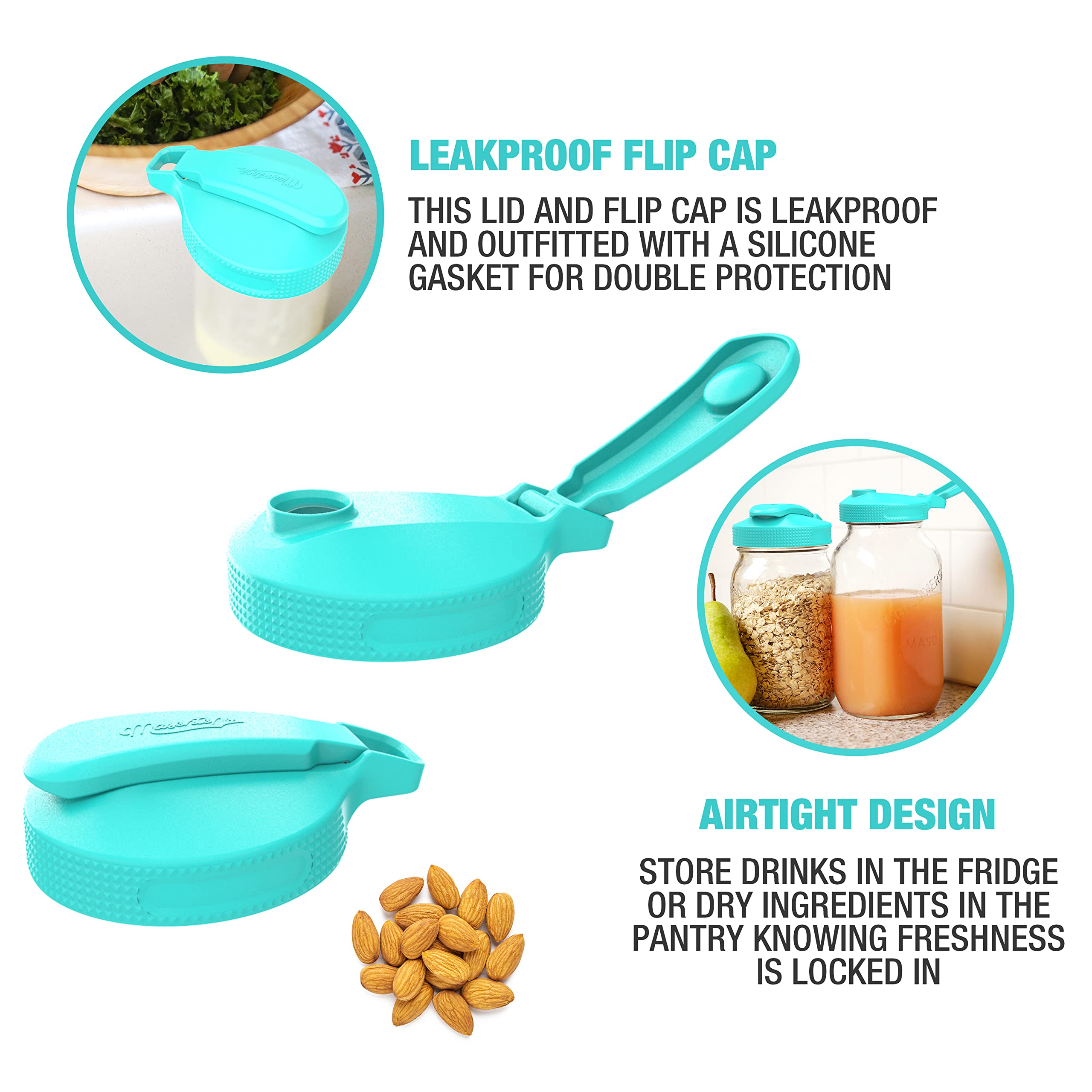 Masontops Multi Top wide-mouth compatibility for versatile jar use