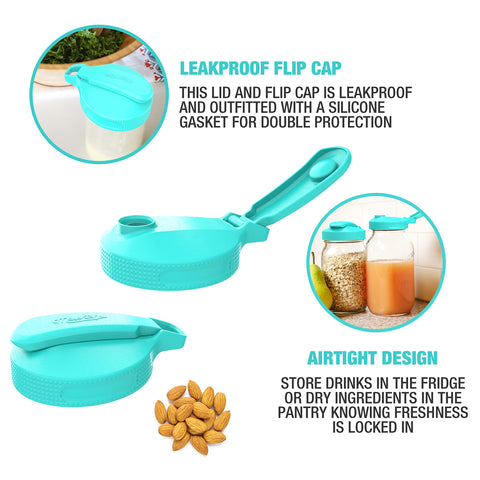 Masontops Multi Top wide-mouth compatibility for versatile jar use