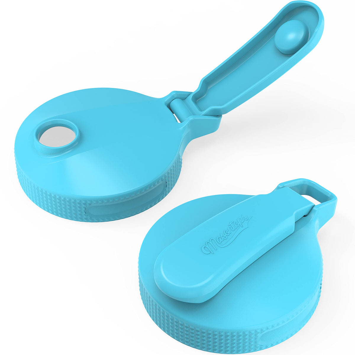 Masontops Multi Top wide mouth pour spout lid for easy, mess-free drinks.