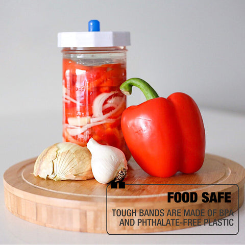 Masontops Tough Band on a disc-lid jar shows airtight, versatile storage options.