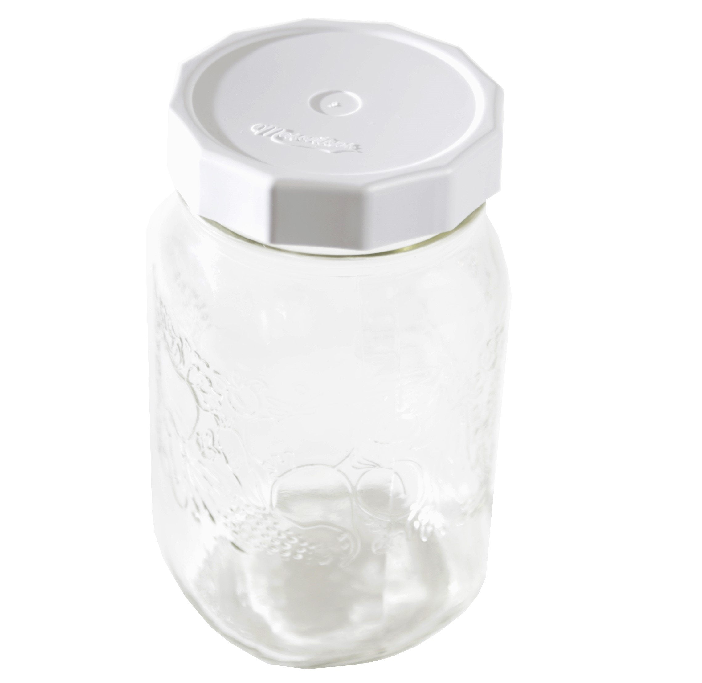 Masontops Tough Tops freezer-safe lid ready for freezing.