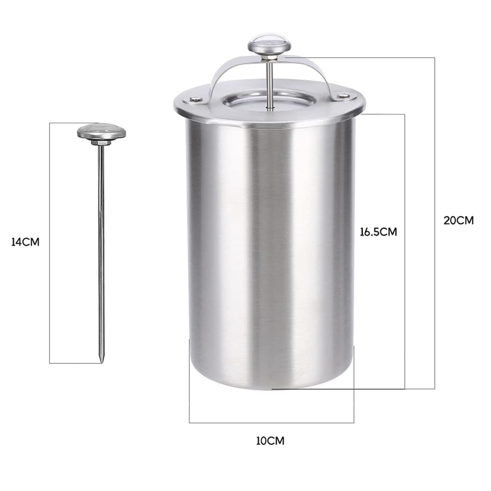 Master Feng ham-maker thermometer visible during operation for precise temperature control