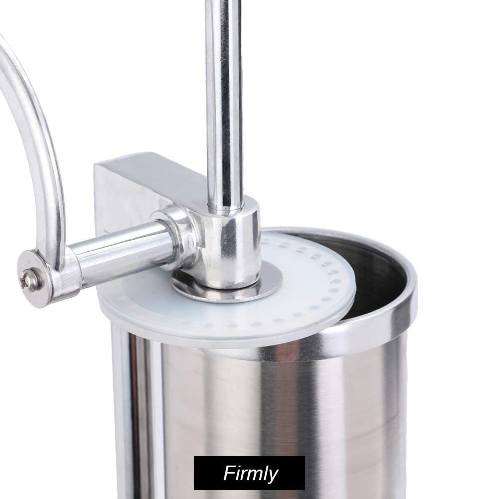 MASTER FENG stainless steel sausage stuffer in-use demonstration for efficient filling.