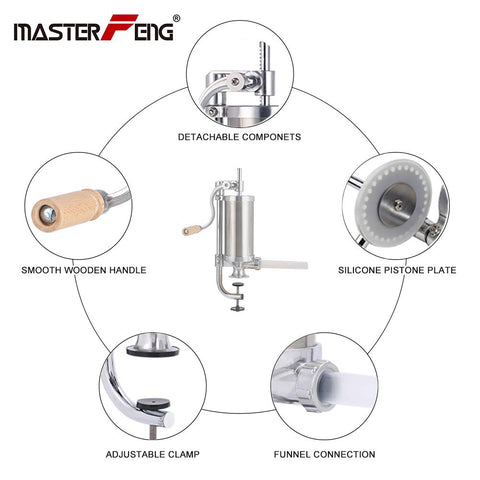 MASTER FENG sturdy base and vertical design enable hands-free operation.