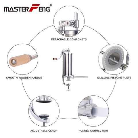 Master FENG varied tubes diameters enable customized stuffing.