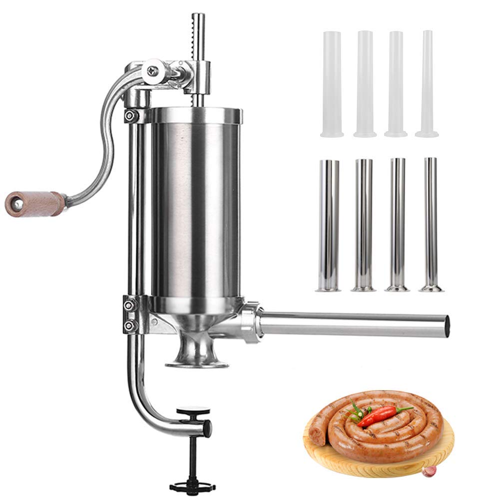 MASTER FENG sausage stuffer vertical base ensures stable filling for homemade sausages.