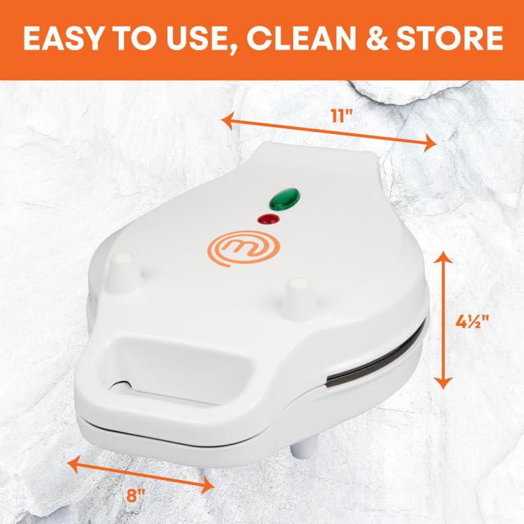 MasterChef Bubble Waffle Maker easy-lock closing simplifies daily use
