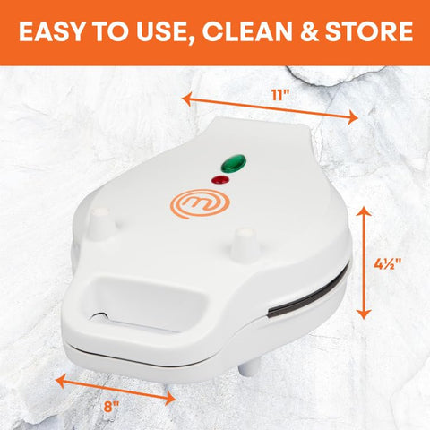 MasterChef Bubble Waffle Maker easy-lock closing simplifies daily use