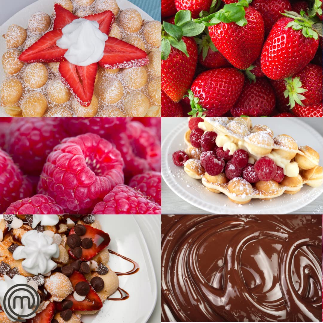 MasterChef Bubble Waffle Maker free recipe guide included for HK style ideas