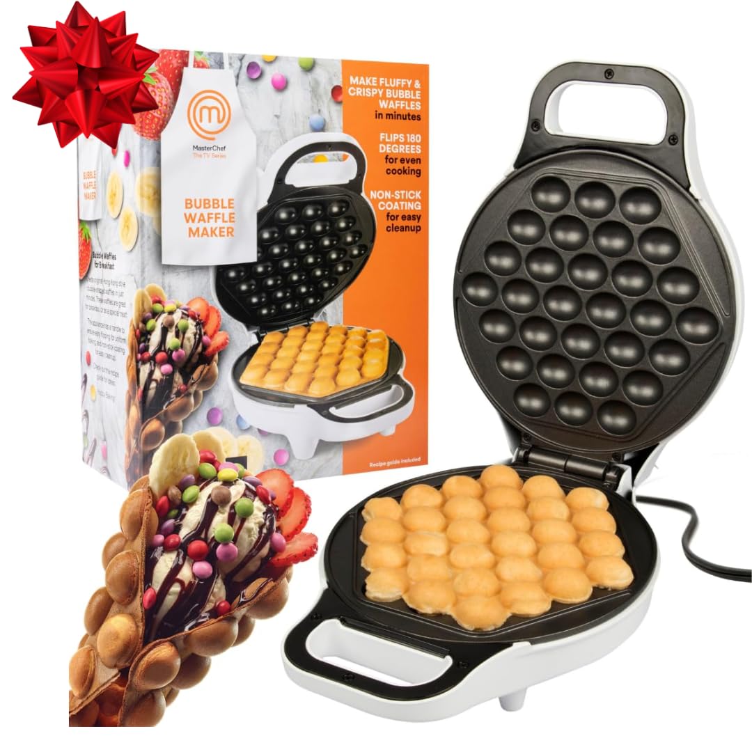 MasterChef Bubble Waffle Maker quick-start setup for under-5-minute waffles