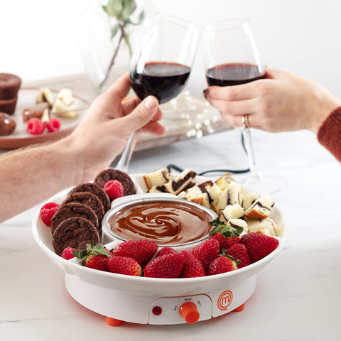 MasterChef Halloween fondue setup with seasonal treats