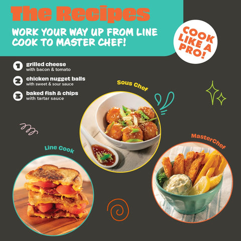 MasterChef Junior measuring cups, colorful set helps accurate measuring for little cooks.