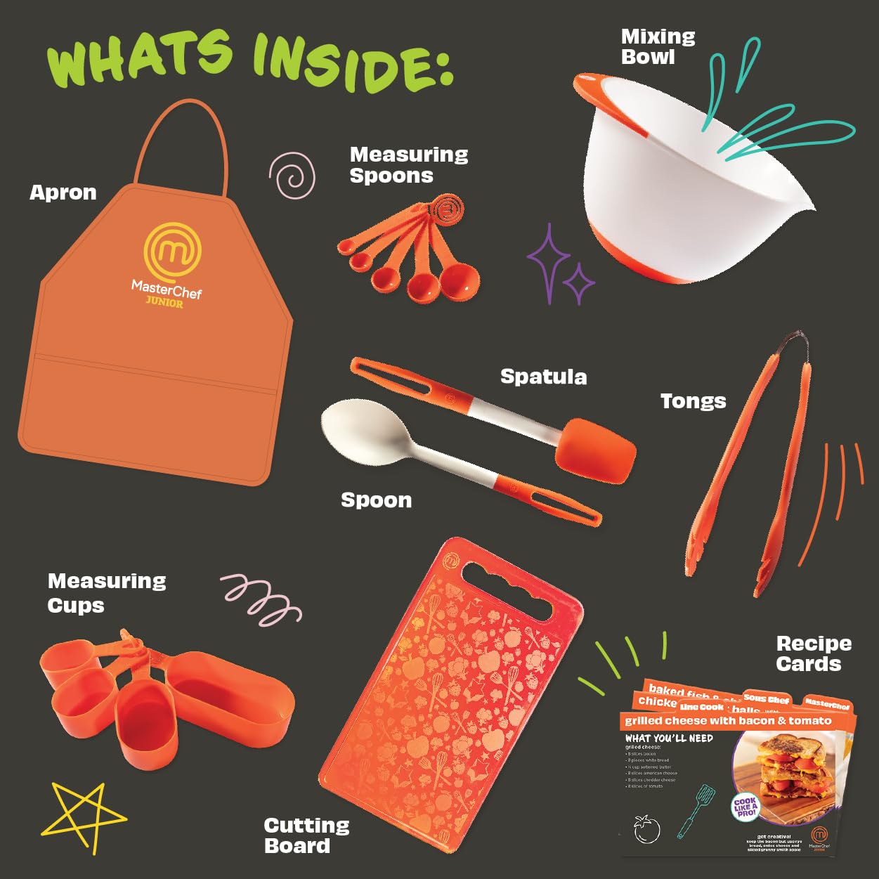 MasterChef Junior mixing bowl, large enough for playful recipes and easy pouring.