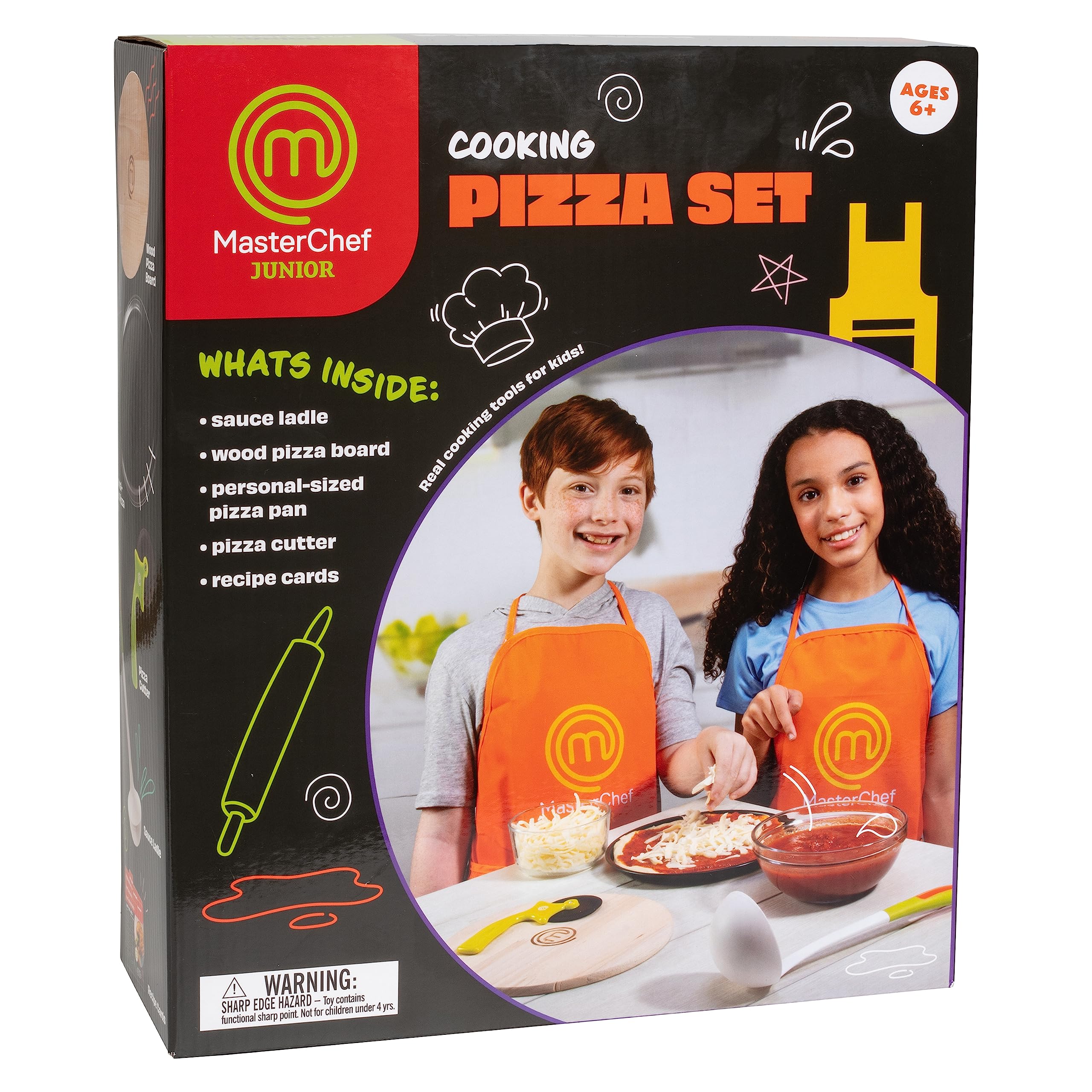 MasterChef Junior pizza set ages 6 and up suitable for beginners.