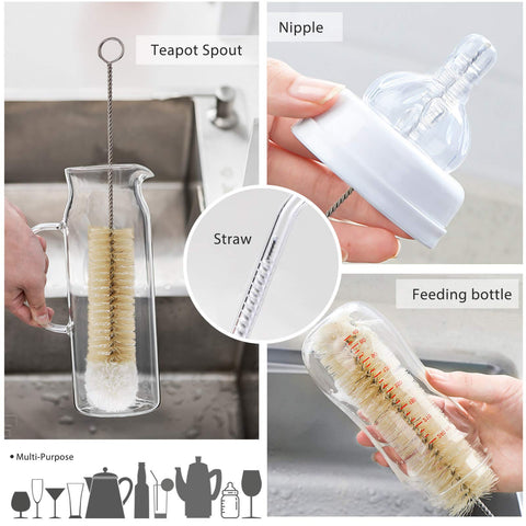MASTERTOP narrow-neck bottle brush cleans tight openings effectively