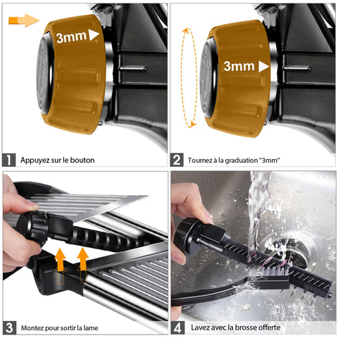 Mastertop includes cut-resistant glove and cleaning brush for safer maintenance.