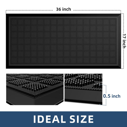 MATALL soft-bristle surface stays comfortable for barefoot use