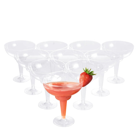 MATANA 10 Elegant Margarita Glasses with 360ml capacity for refined weddings.