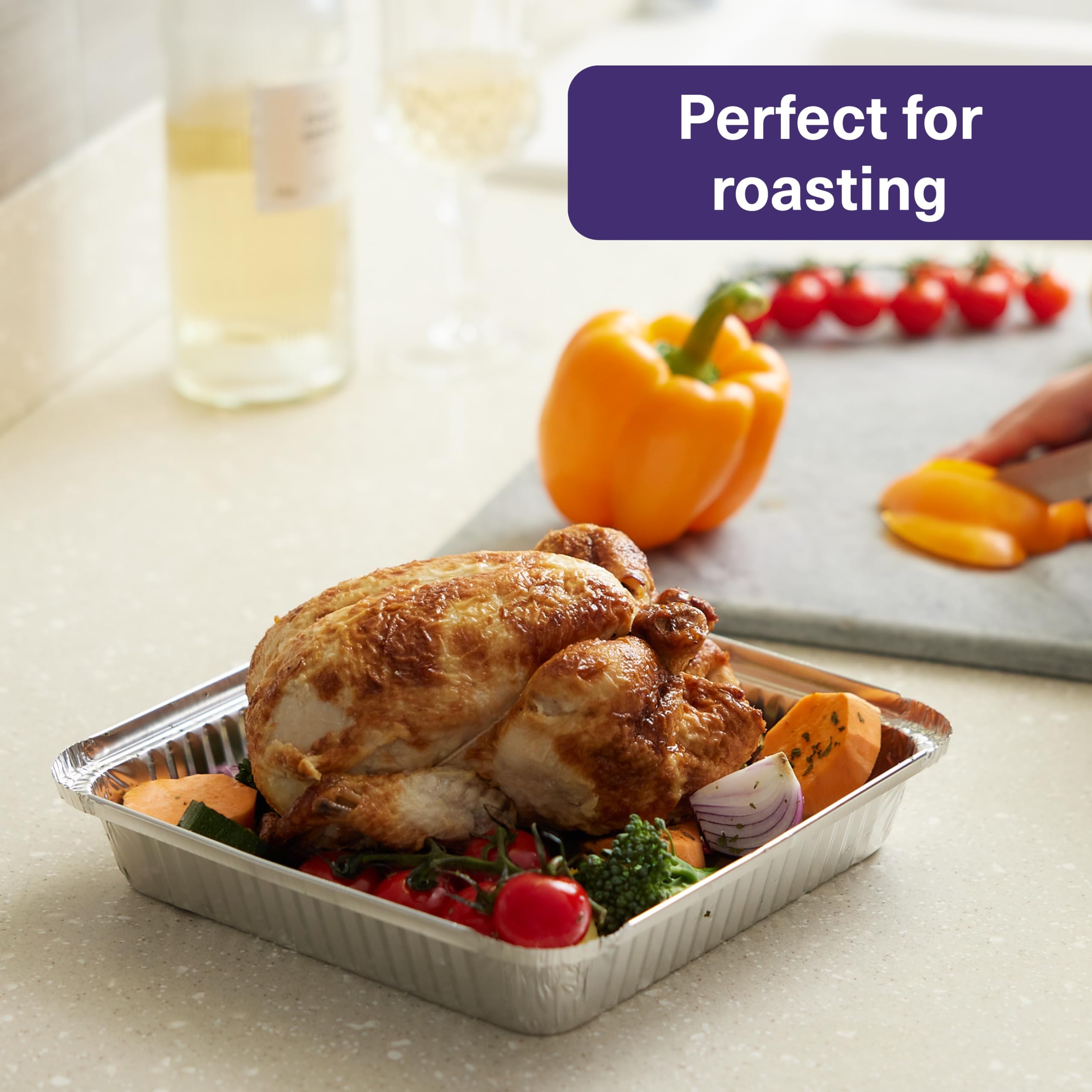 Matana catering tray with lid for serving buffets and parties.