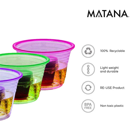 MATANA neon colors trio showcases vibrant party color options