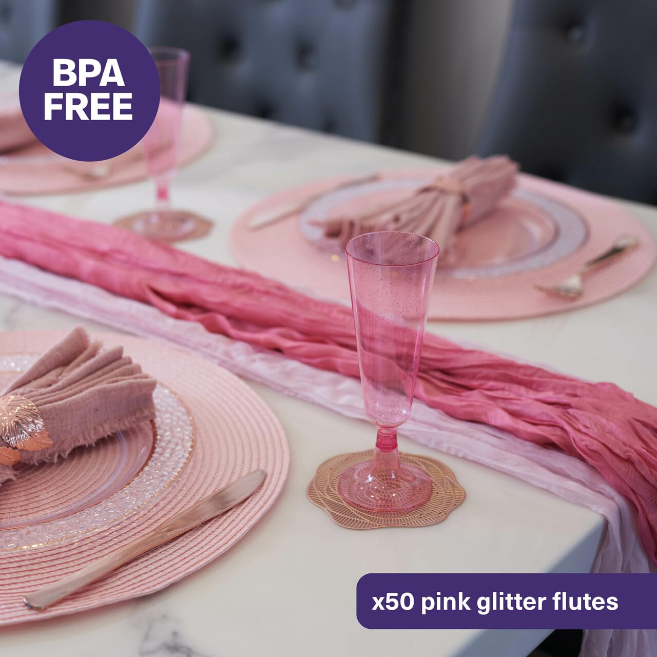 Matana outdoor-friendly flutes for garden parties and poolside toasts.