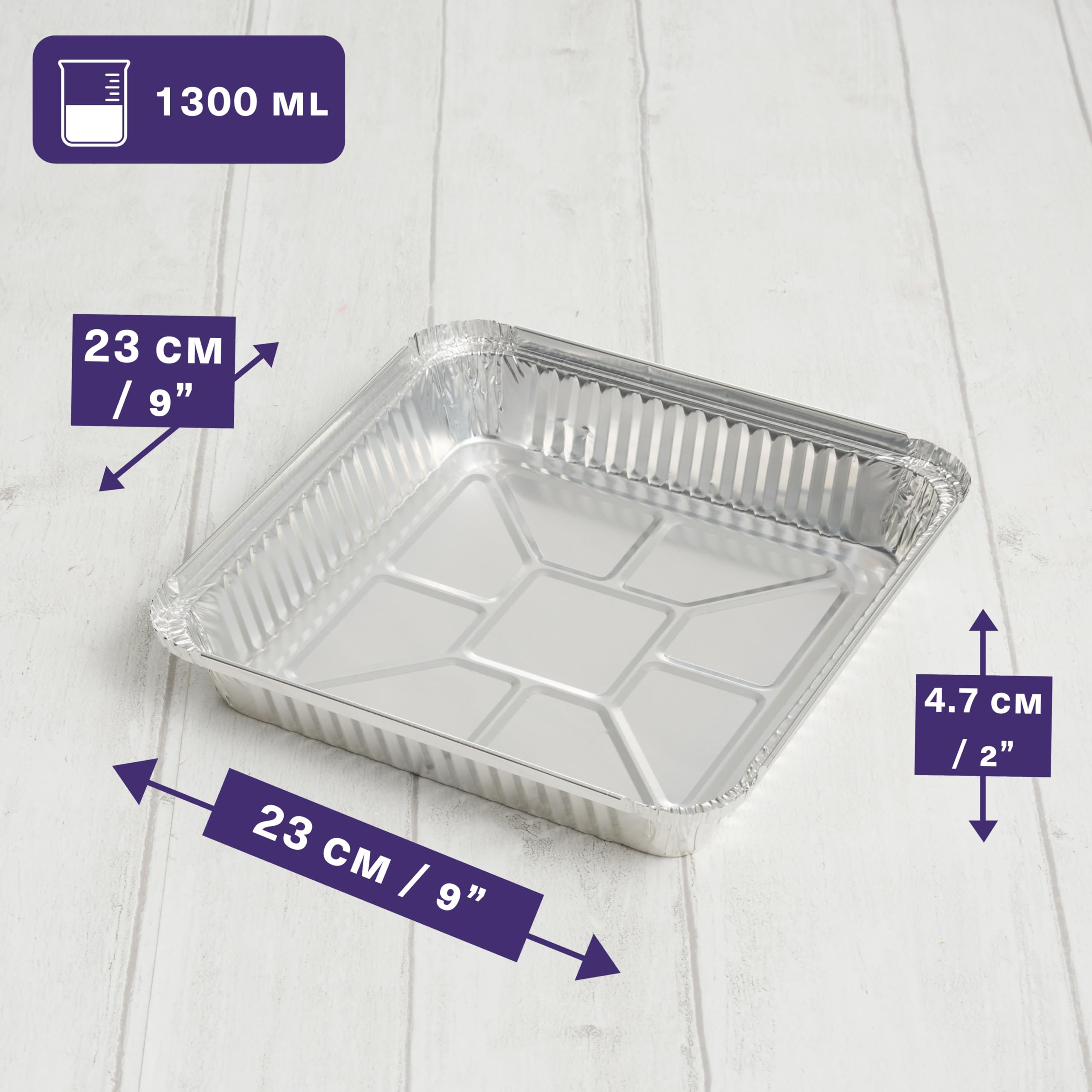 Matana square baking pan in oven, delivers even heat and quick cooking.