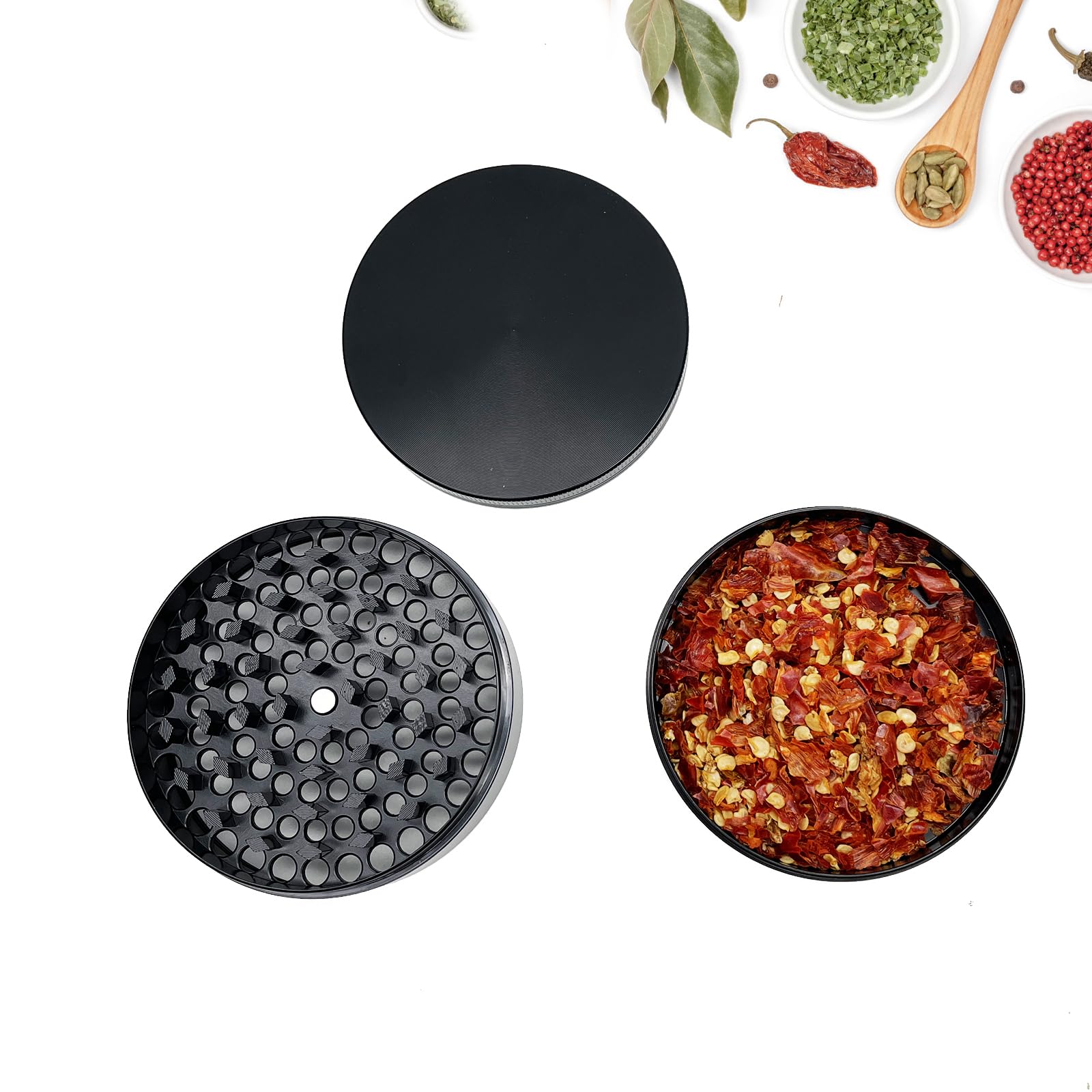 Matoolser grinder easy-clean design requires minimal effort to wipe and rinse.