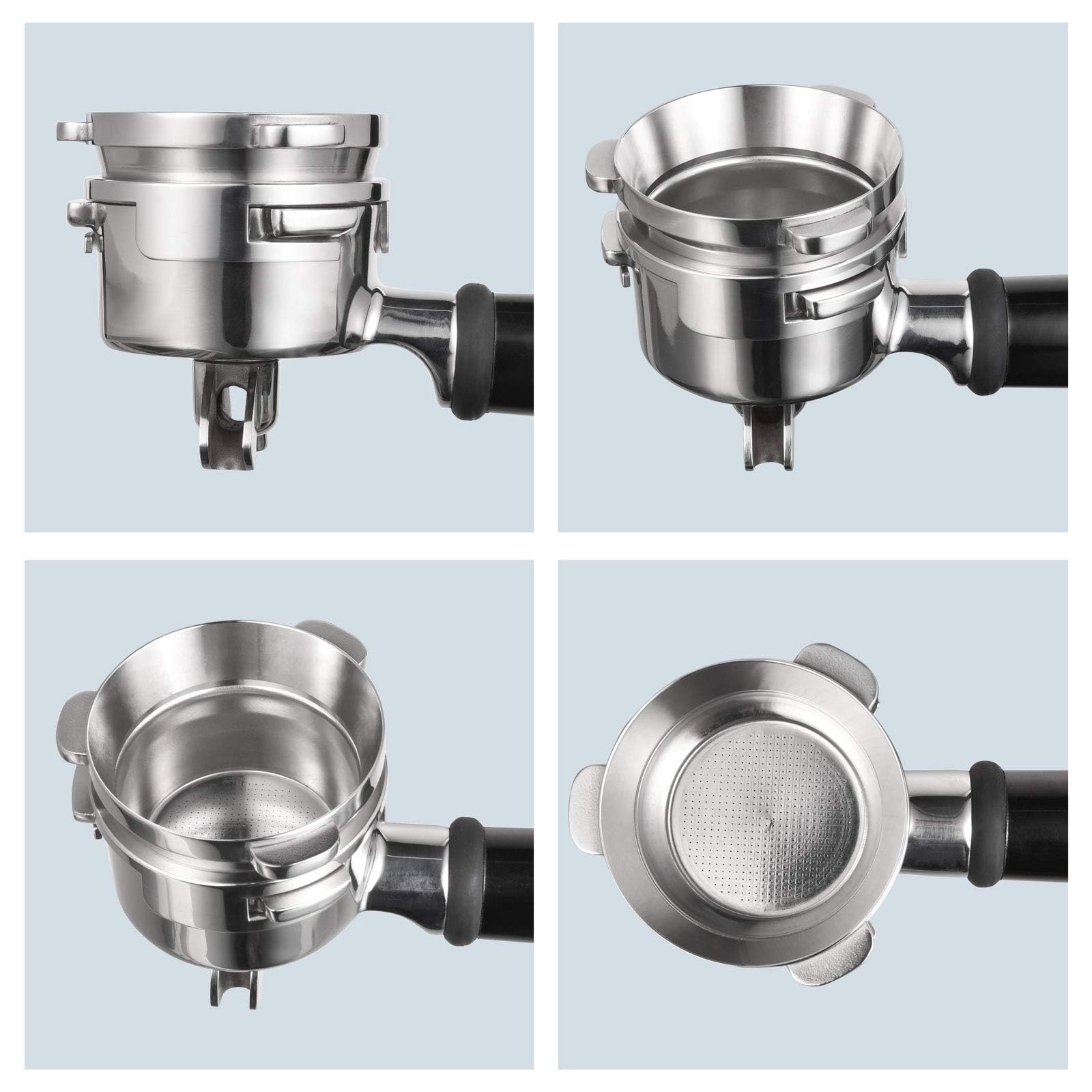 MATOW dosing ring twist-to-fit on 54mm portafilter for clean workflow