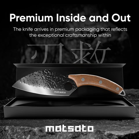 Ideal for meat and vegetables, delivering clean, precise cuts.