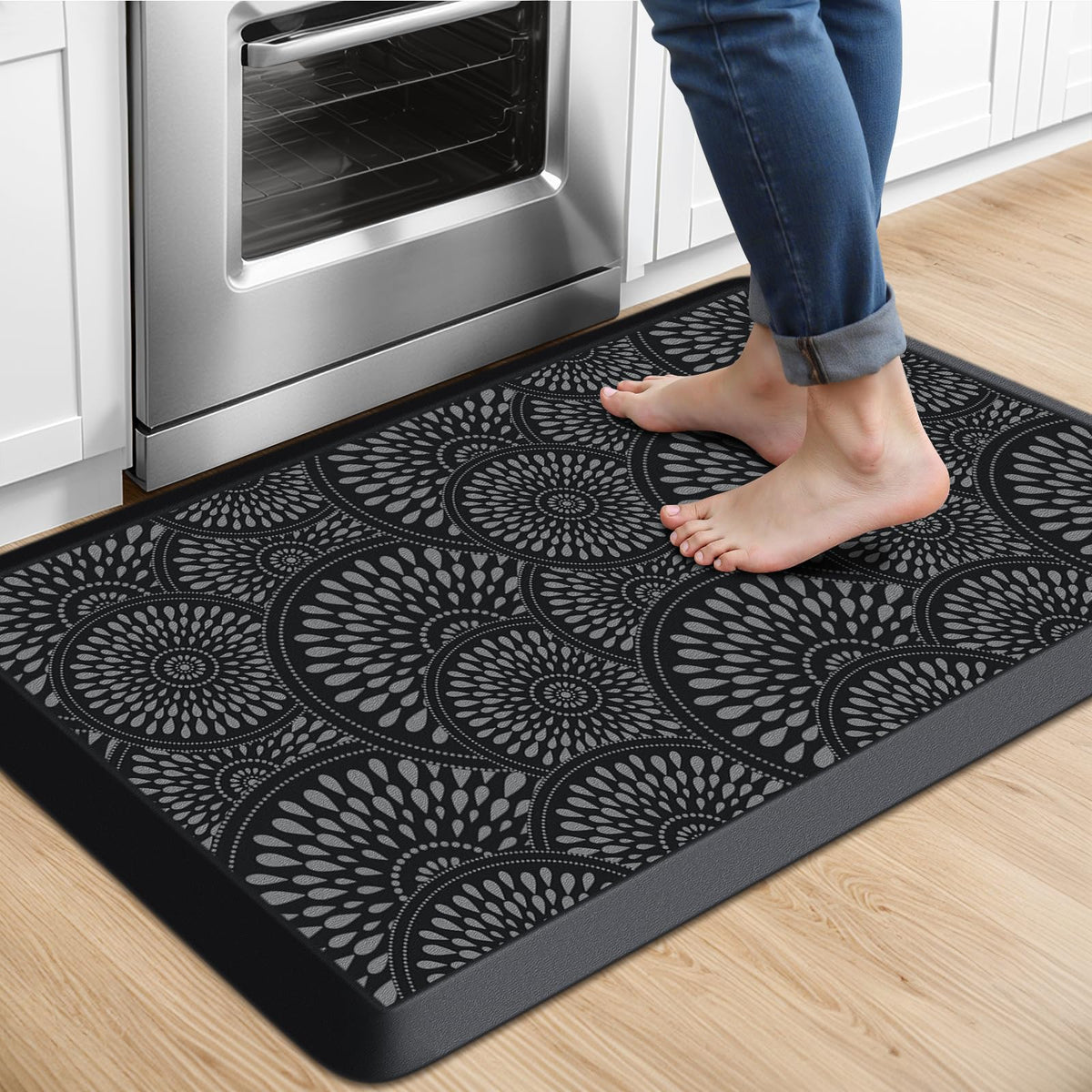 Mattitude Kitchen Mat with ergonomic cushioning for comfortable standing