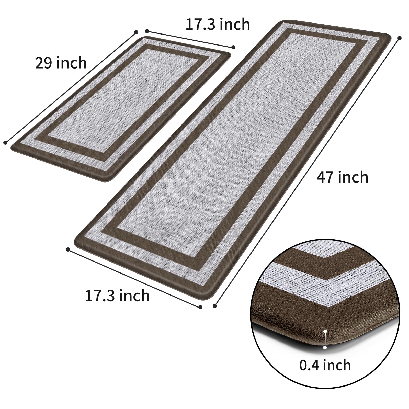 Mattitude 0.4-inch foam cushion provides plush yet stable support.