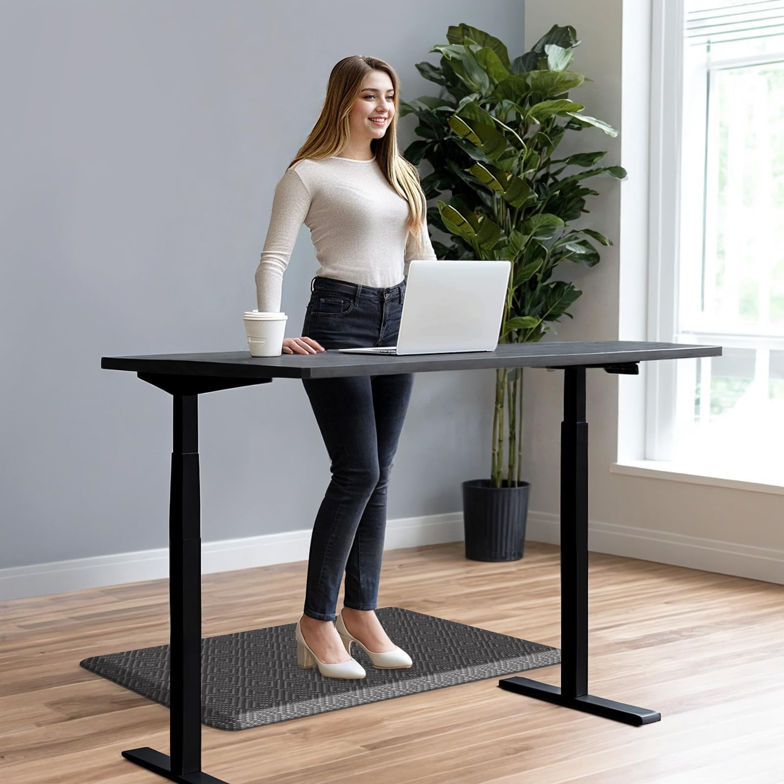 Mattitude Kitchen Mat in office or kitchen shows versatile placement