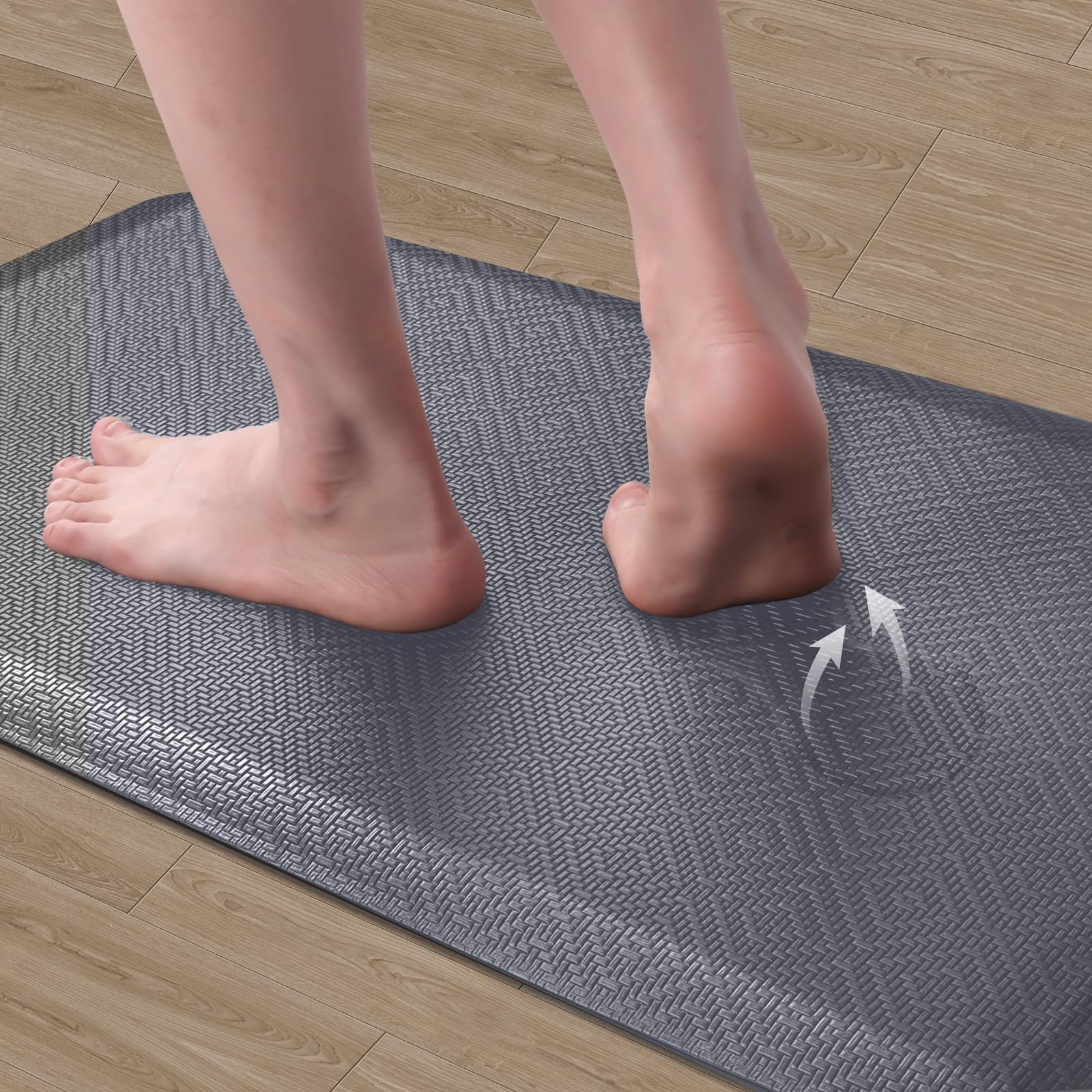 Mattitude kitchen mat waterproof closeup highlights wipe-clean surface
