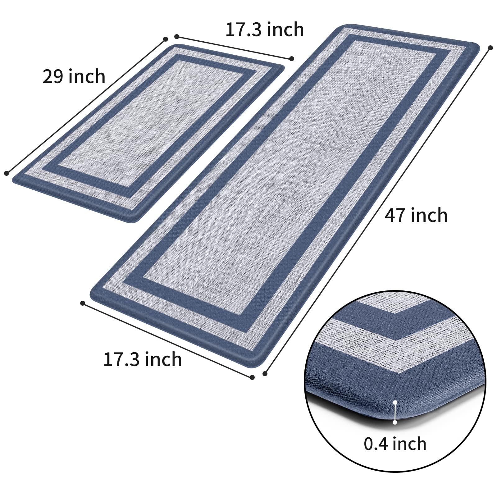 Mattitude Kitchen Mats anti-fatigue foam supports longer cooking sessions with soft, cushioned feel.