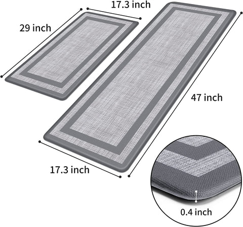 Mattitude kitchen mats close-up texture shows cushioned surface for standing comfort