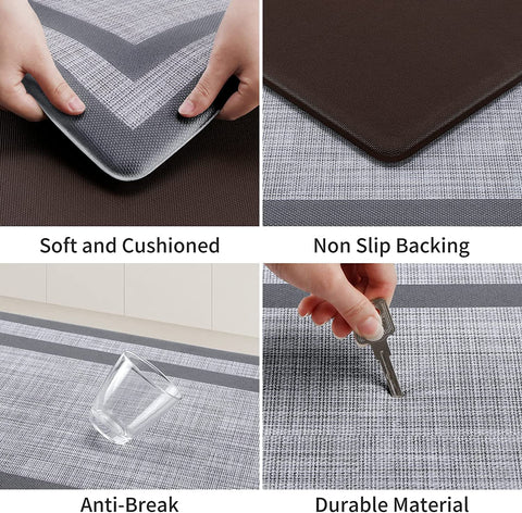 Mattitude mats non-slip backing keeps rug in place during busy kitchen tasks