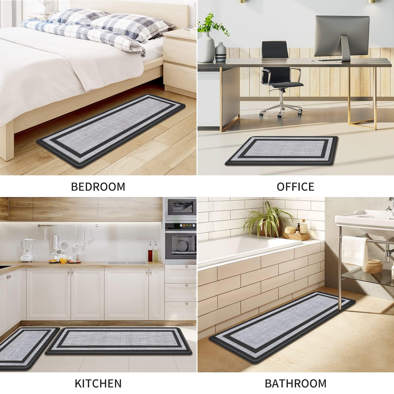 Mattitude mats suit home and office kitchens for versatile use.