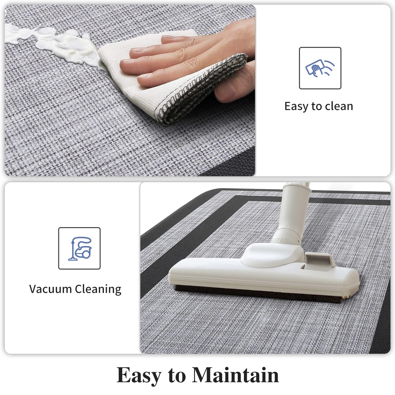 Close-up shows 0.40-inch thickness providing cushioned support.