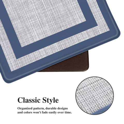Mattitude Kitchen Mats waterproof surface resists spills for easy, quick cleanup.