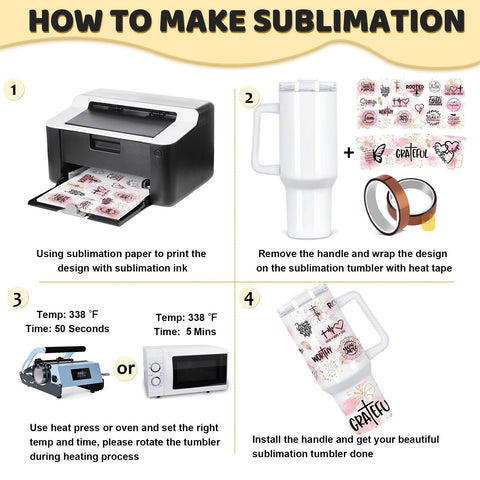 Maucircol two ways to sublimate using oven or heat press