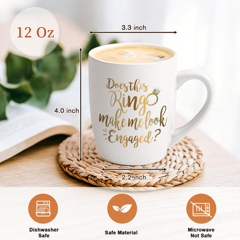 Maustic ceramic mug with 12-ounce capacity for daily coffee.