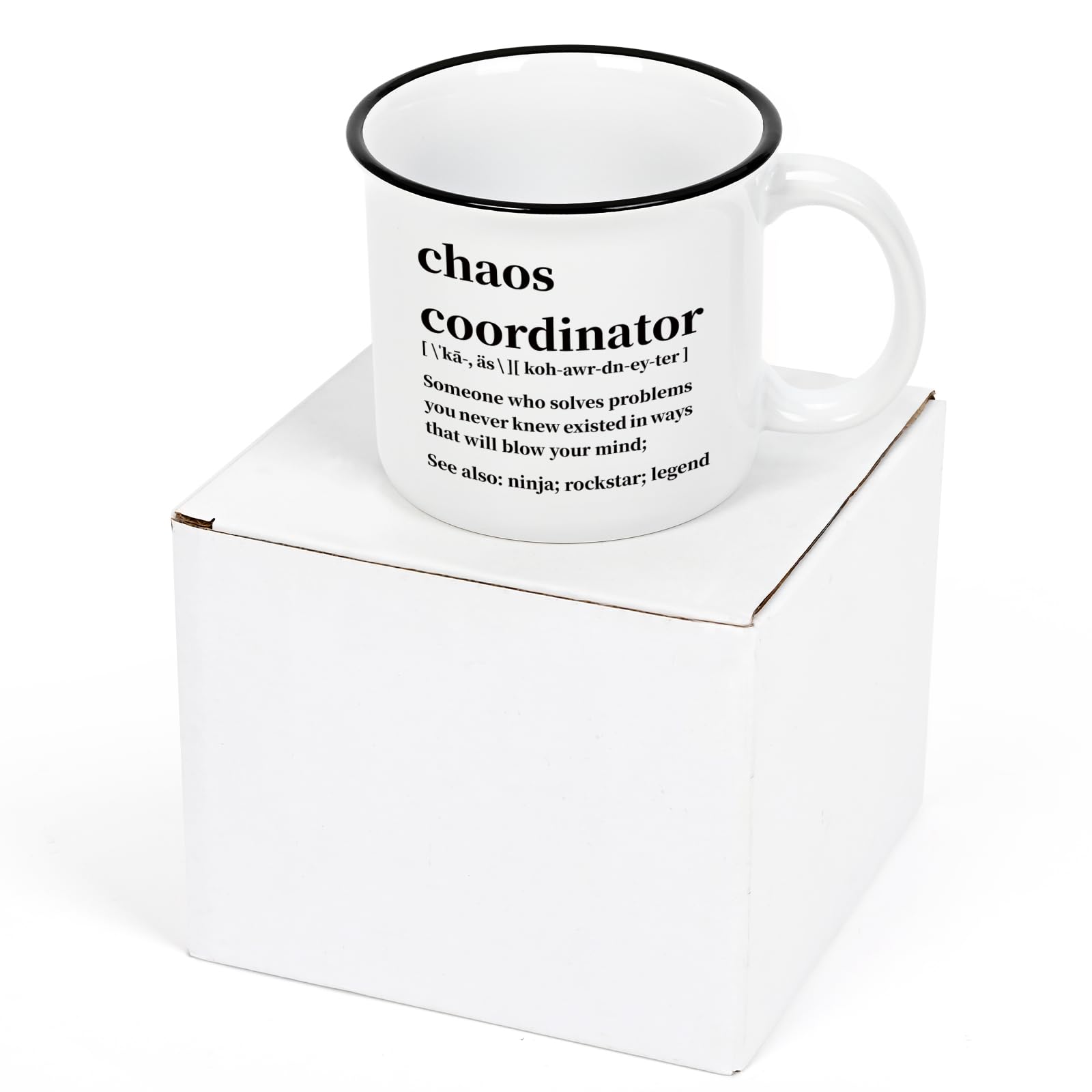 Maustic Chaos Coordinator mug makes a playful desk companion during busy days