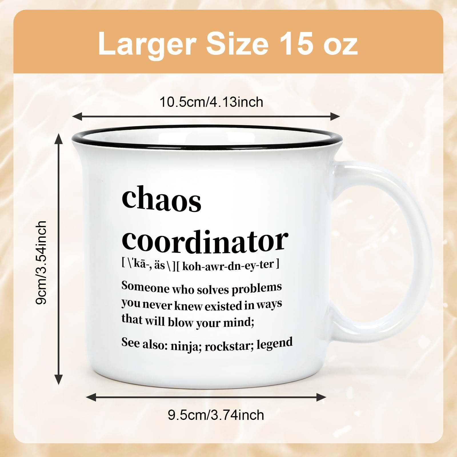 Maustic Chaos Coordinator mug suitable for coworkers and office desks