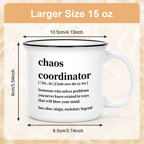 Maustic Chaos Coordinator mug suitable for coworkers and office desks