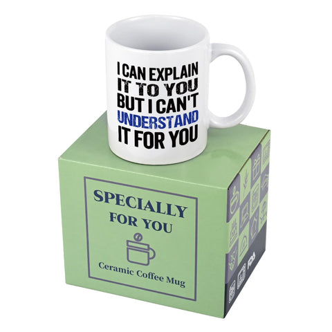 Maustic Engineer Gifts mug ready for gifting and display