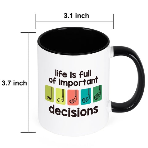 Maustic golf mug gift packaging, ready for Christmas or Father’s Day.