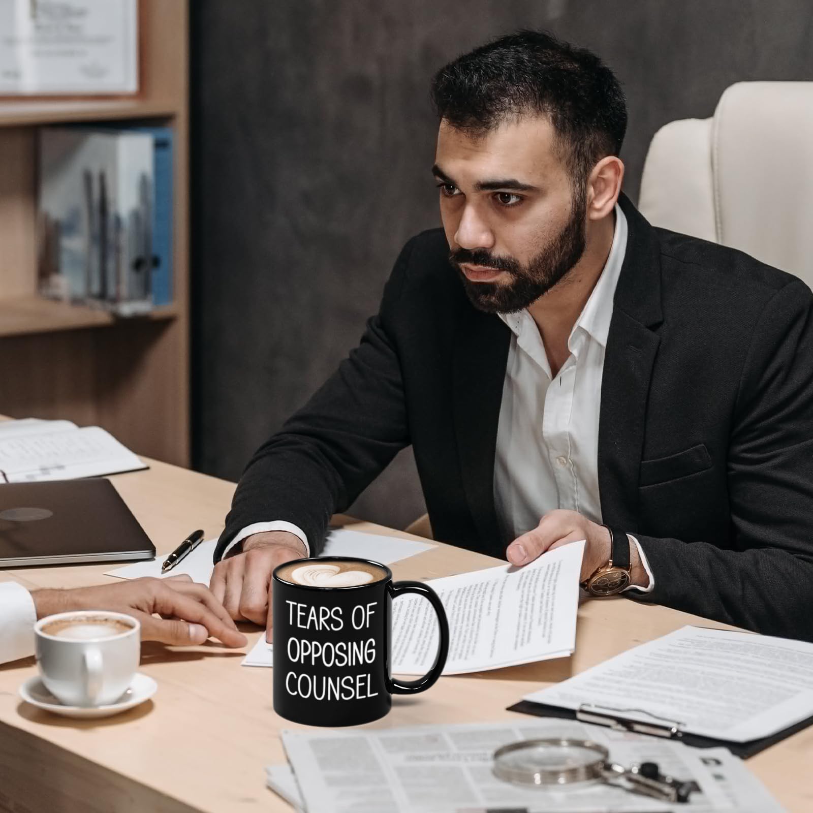 Maustic Tears of Opposing Counsel mug ceramic quality, sturdy daily use.